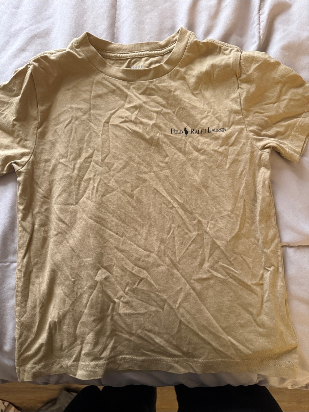 Polo by Ralph Lauren Men's Short-Sleeve Tee in Pale Yellow